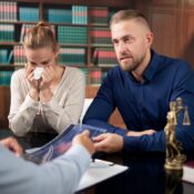 Attorney consulting clients on wrongful death claim requirements in office St. Augustine, FL